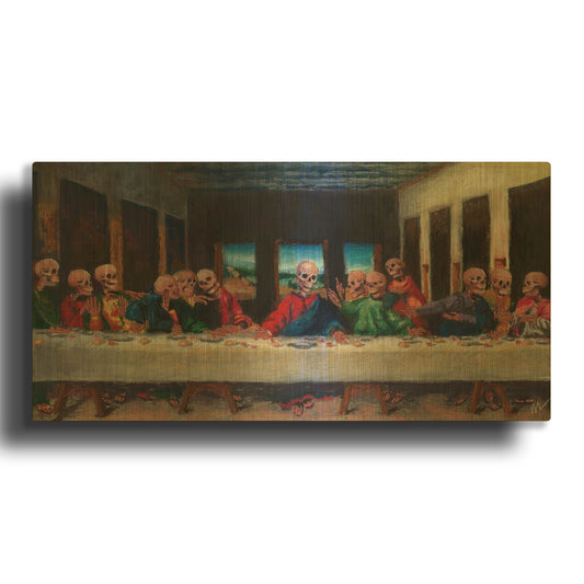 'The Very Last Supper' By Marie Marfia Fine Art Gold Metal Wall Art