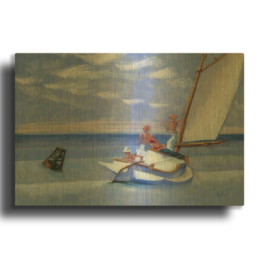 'Ground Skel' By Marie Marfia Fine Art Gold Metal Wall Art