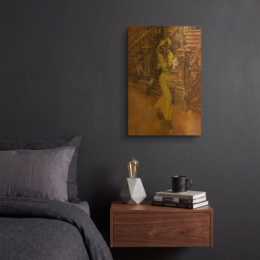 'High Skeller' By Marie Marfia Fine Art Gold Metal Wall Art