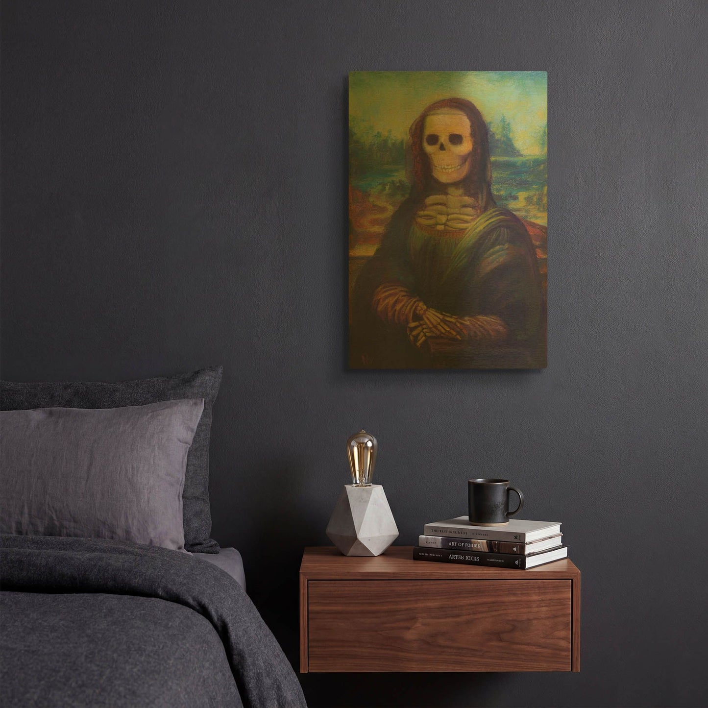 'Bona Lisa' By Marie Marfia Fine Art Gold Metal Wall Art