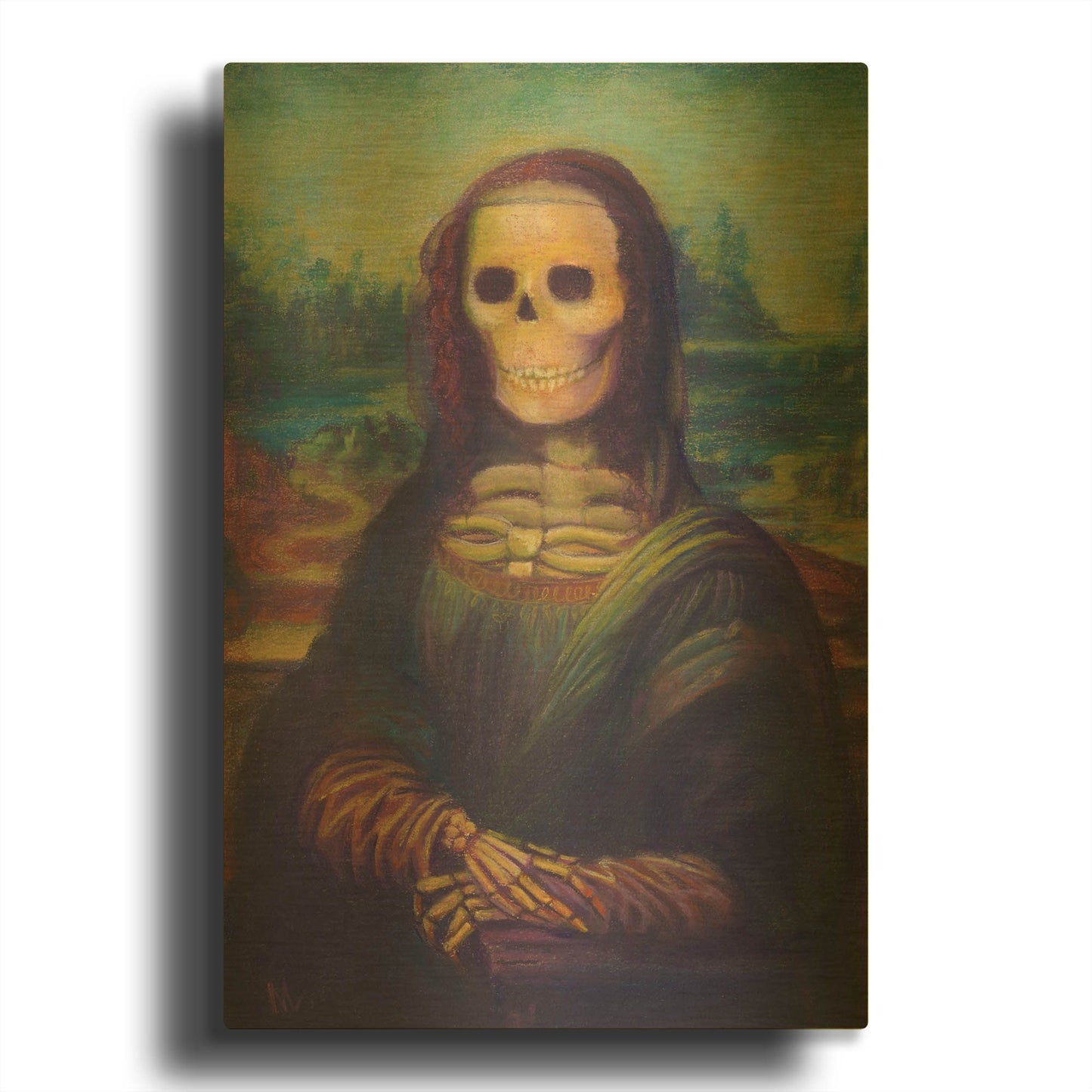 'Bona Lisa' By Marie Marfia Fine Art Gold Metal Wall Art