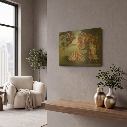 'Skelly on the Half Shell' By Marie Marfia Fine Art Gold Metal Wall Art