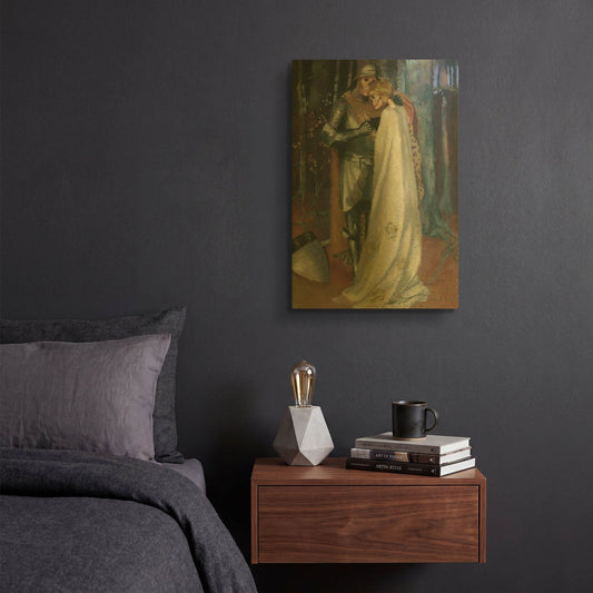 'Neverending Love Story' By Marie Marfia Fine Art Gold Metal Wall Art