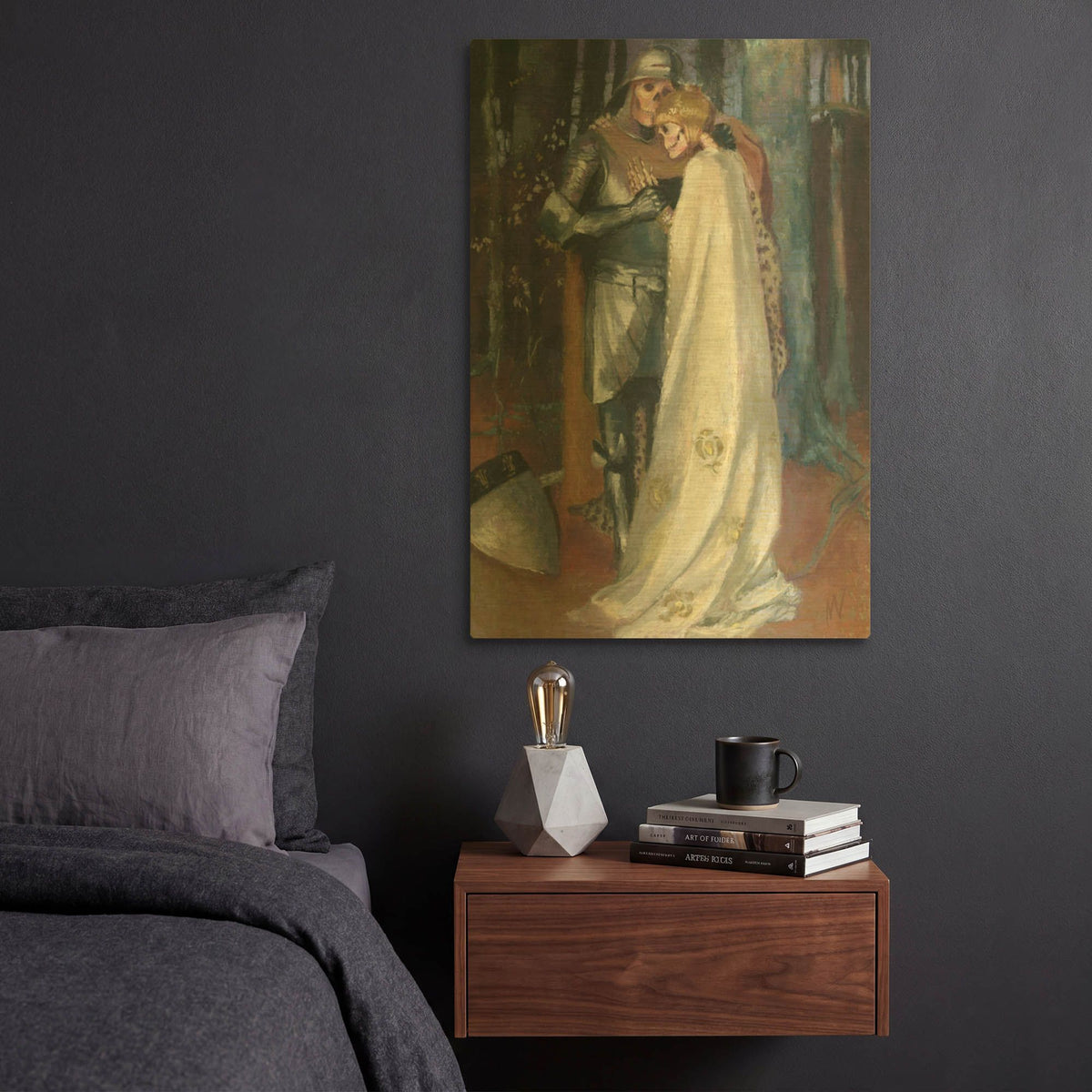 'Neverending Love Story' By Marie Marfia Fine Art Gold Metal Wall Art