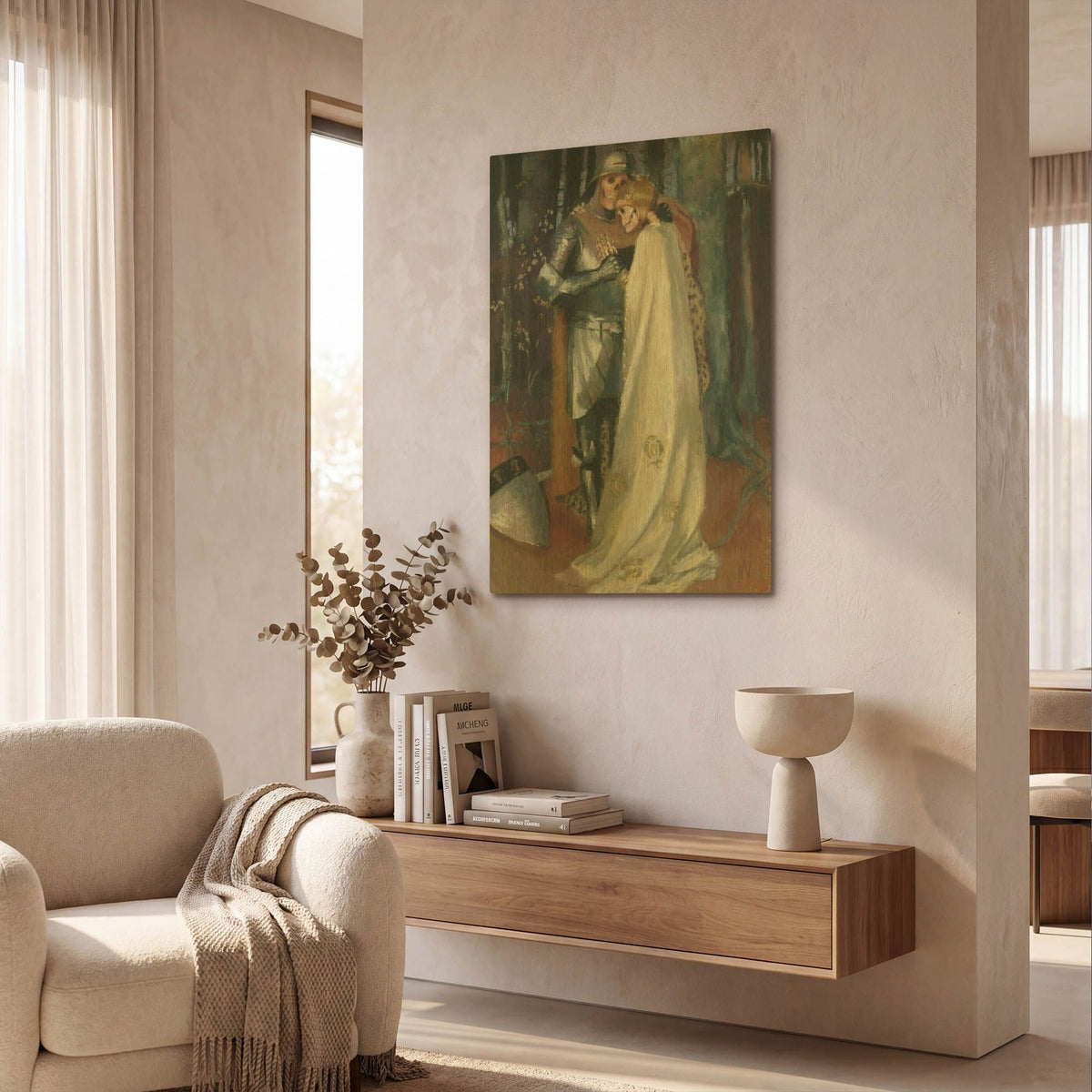 'Neverending Love Story' By Marie Marfia Fine Art Gold Metal Wall Art