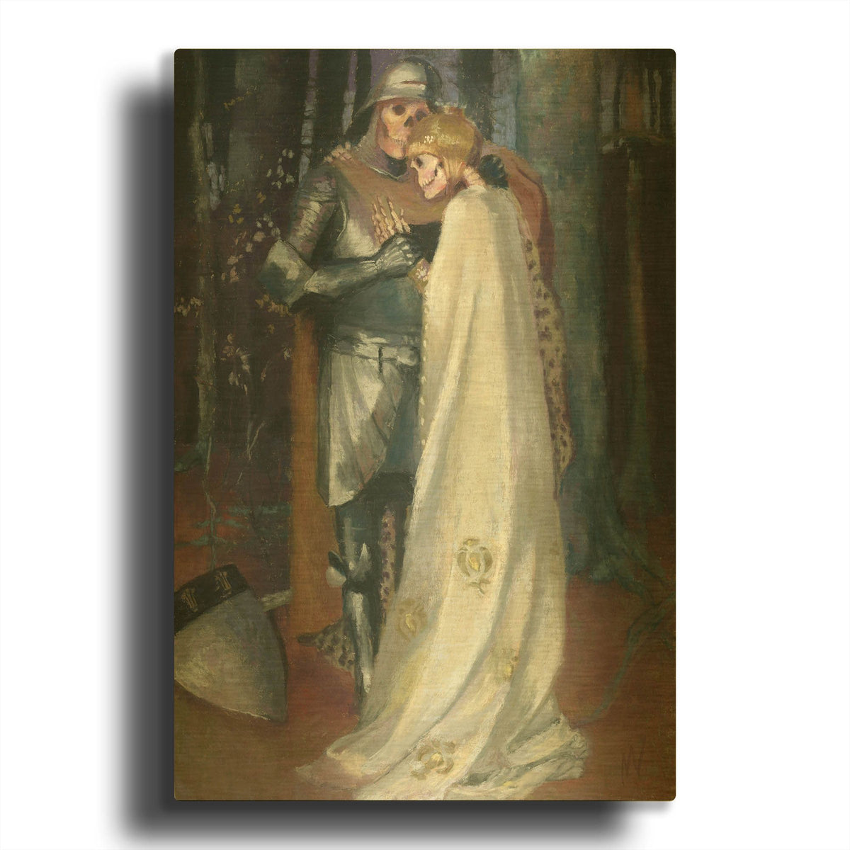 'Neverending Love Story' By Marie Marfia Fine Art Gold Metal Wall Art