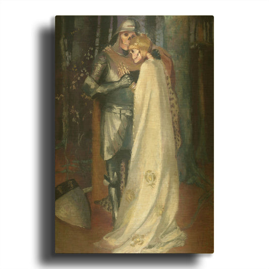 'Neverending Love Story' By Marie Marfia Fine Art Gold Metal Wall Art