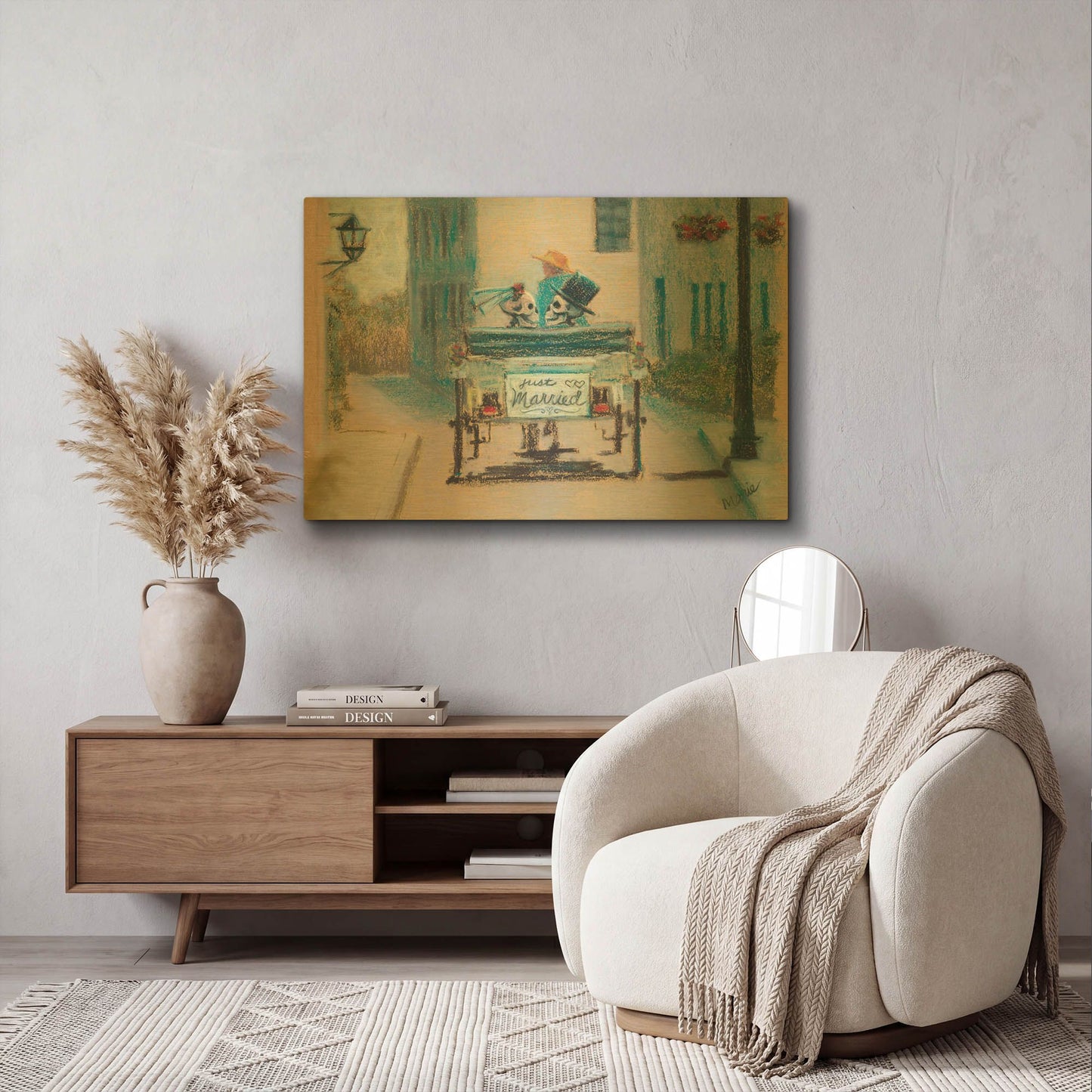 'Happily Ever After' By Marie Marfia Fine Art Gold Metal Wall Art