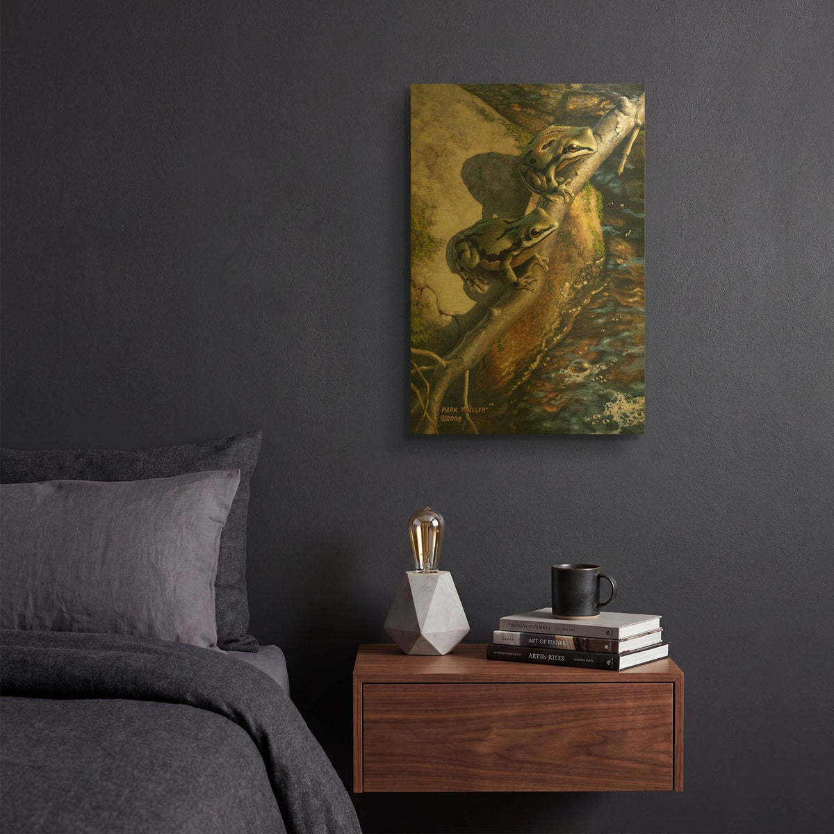 'Arizona Tree Frogs' By Mark Mueller Wildlife Art Gold Metal Wall Art