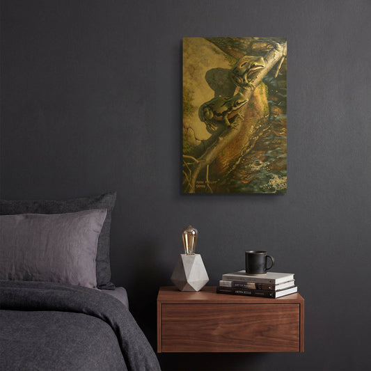'Arizona Tree Frogs' By Mark Mueller Wildlife Art Gold Metal Wall Art