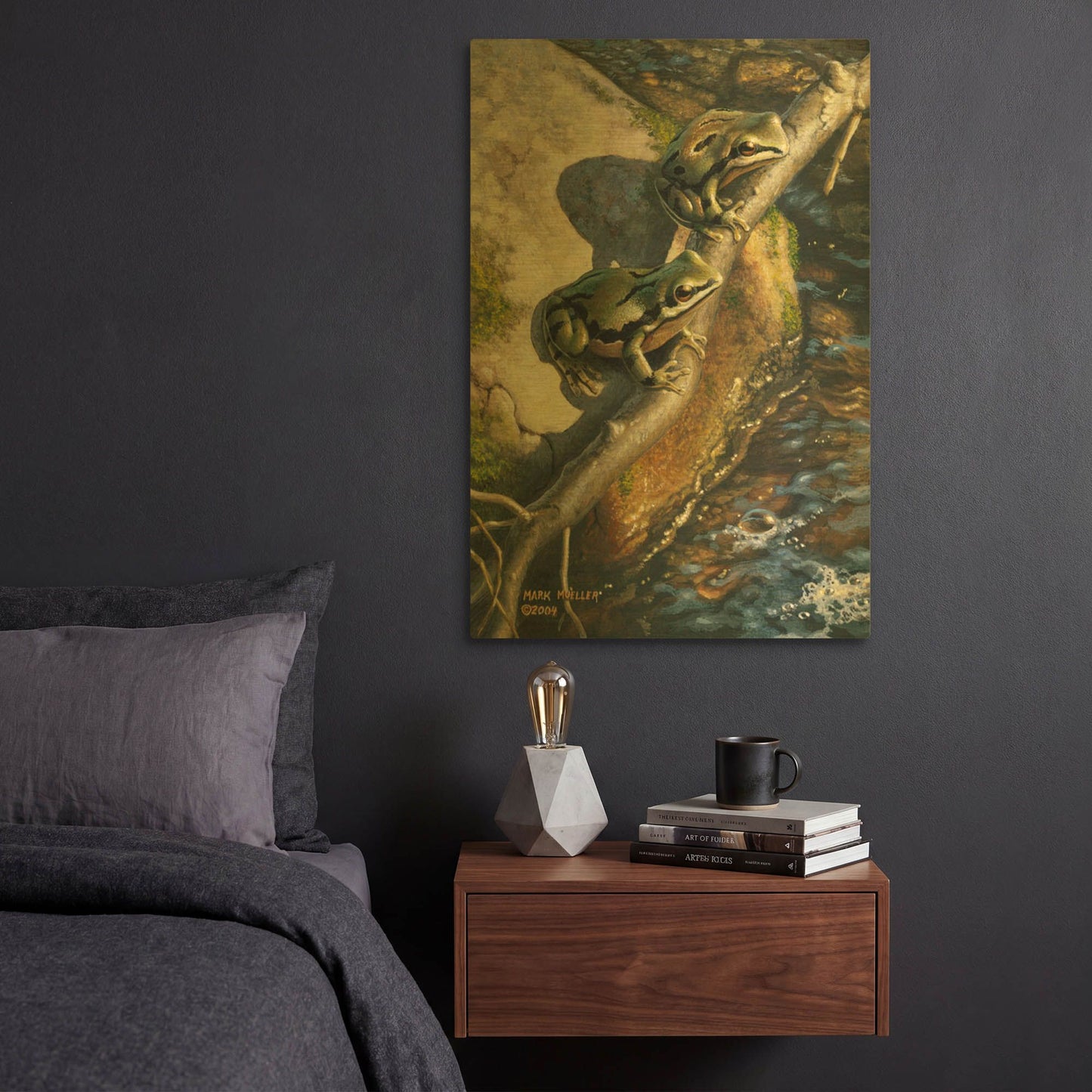 'Arizona Tree Frogs' By Mark Mueller Wildlife Art Gold Metal Wall Art