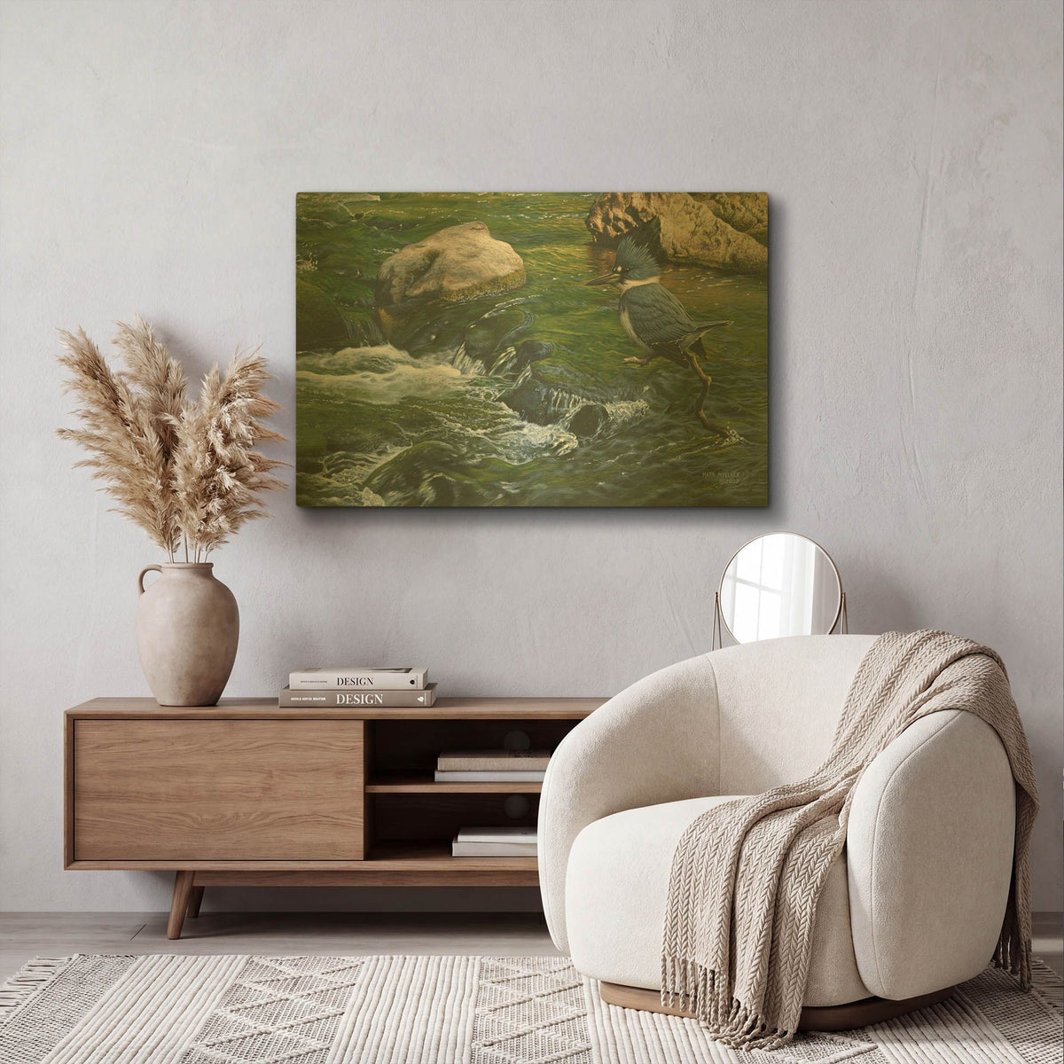 'Fishin' By Mark Mueller Wildlife Art Gold Metal Wall Art