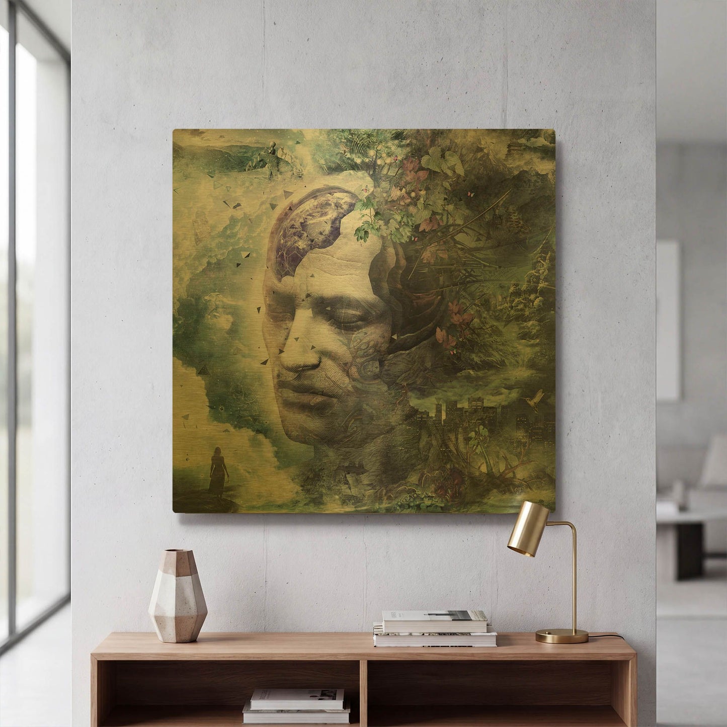 'All We Have Is Now' By Cameron Gray Gold Metal Wall Art