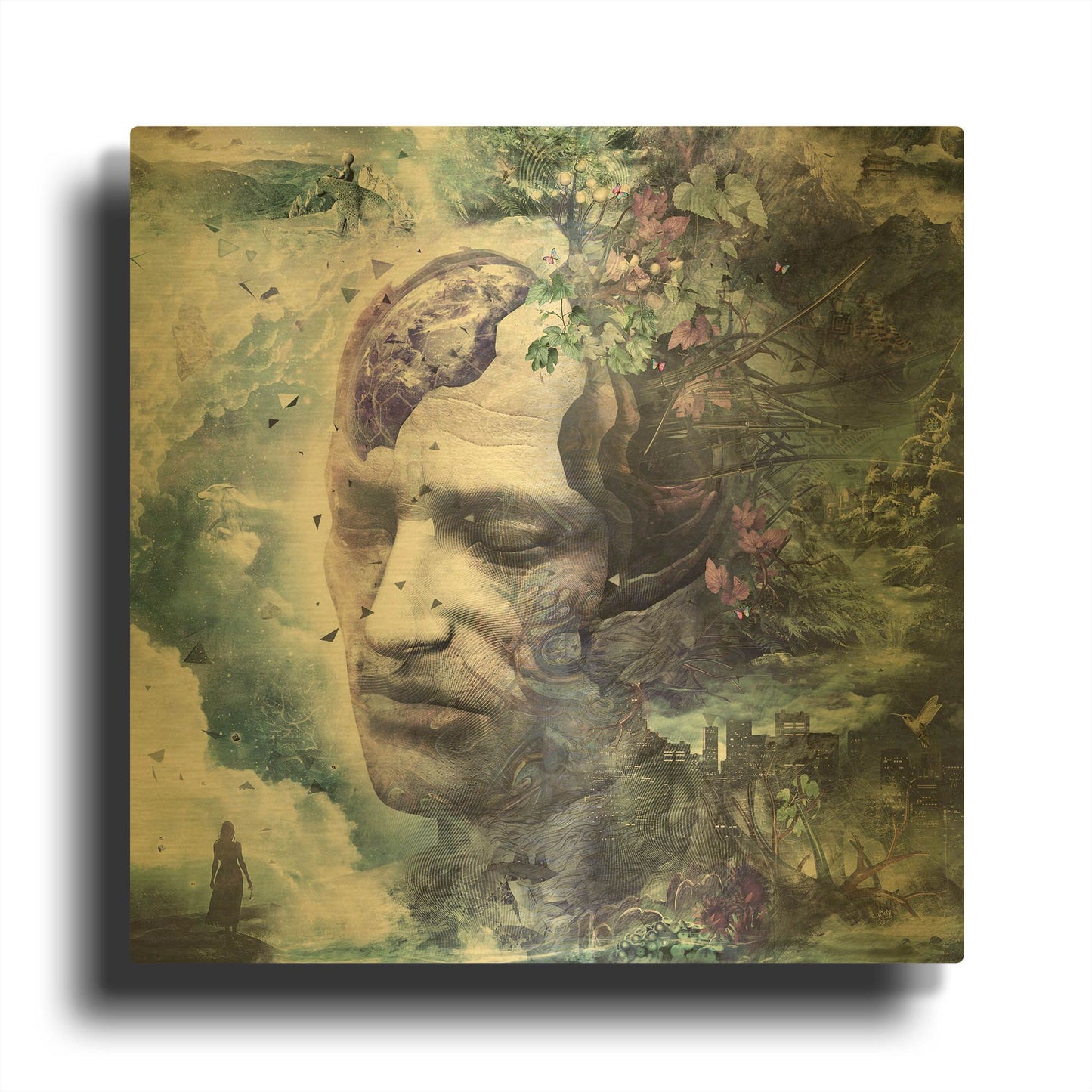 'All We Have Is Now' By Cameron Gray Gold Metal Wall Art