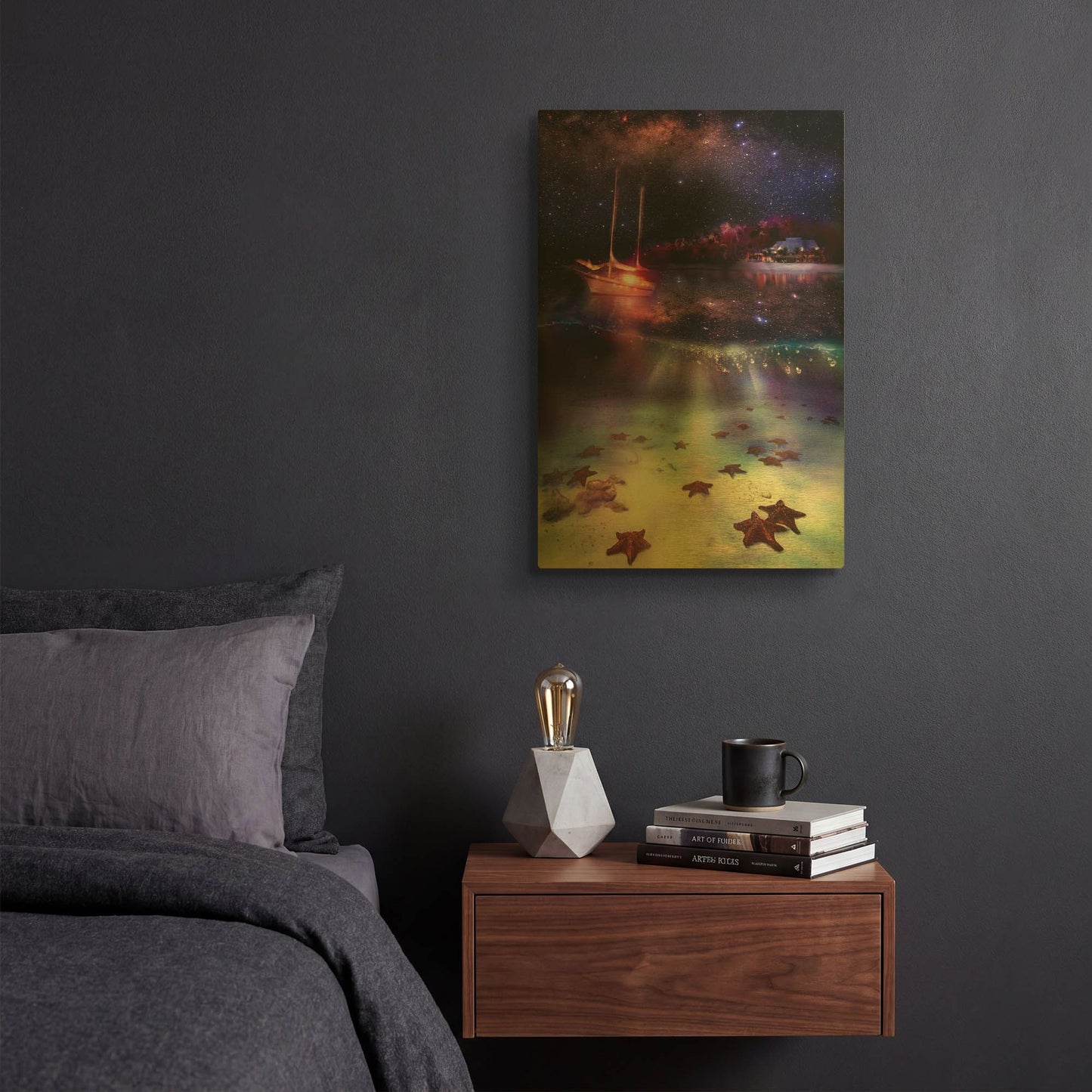 'Stary Stary Nite' By Murray Henderson Fine Art Gold Metal Wall Art