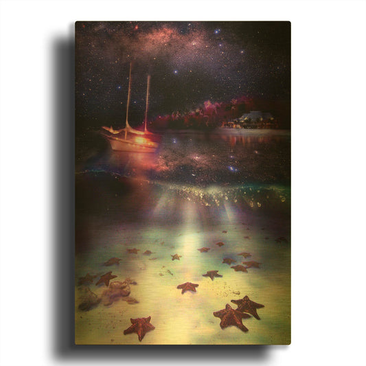 'Stary Stary Nite' By Murray Henderson Fine Art Gold Metal Wall Art