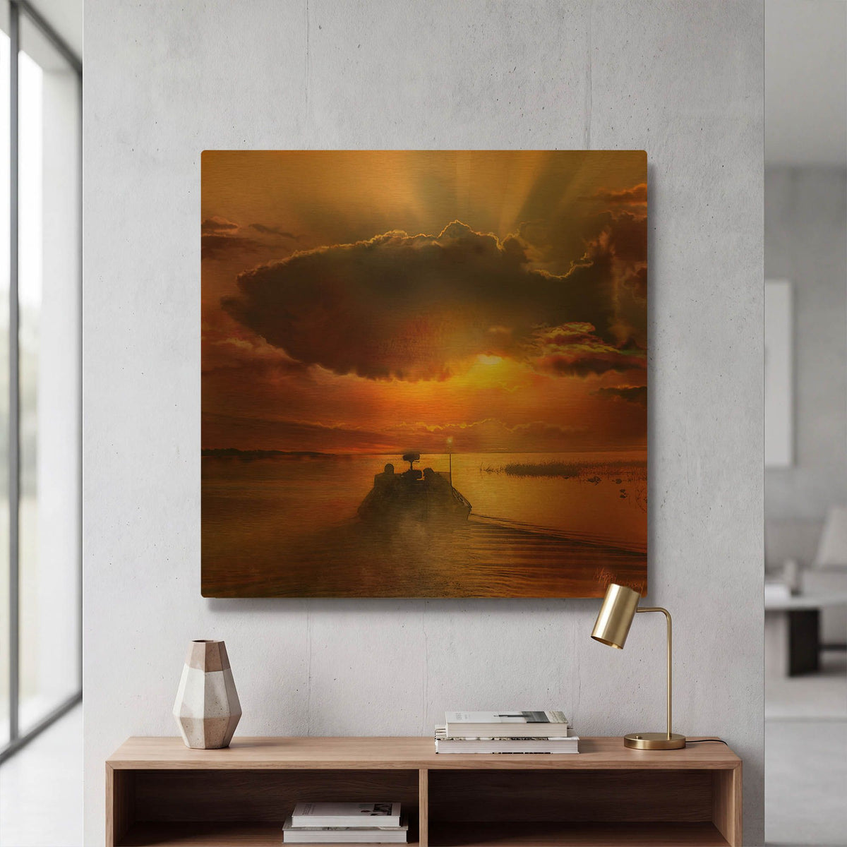 'The Morning Bite' By Murray Henderson Fine Art Gold Metal Wall Art