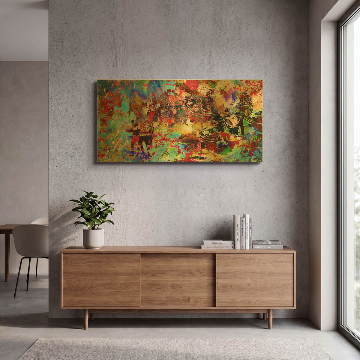 'Brawl 1' By Murray Henderson Fine Art Gold Metal Wall Art