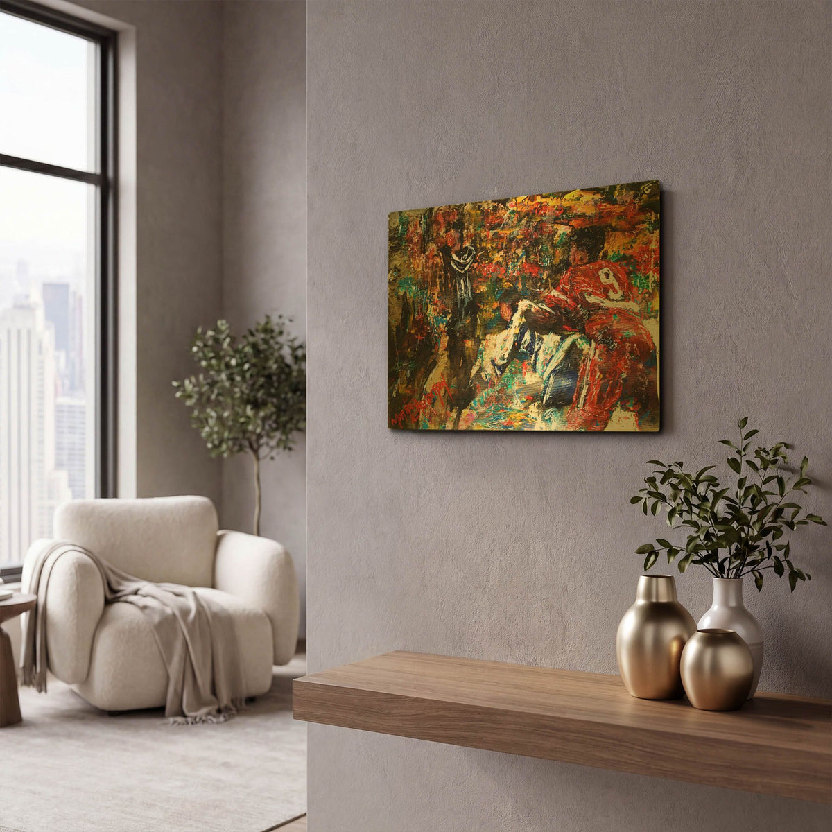 'Gordie' By Murray Henderson Fine Art Gold Metal Wall Art