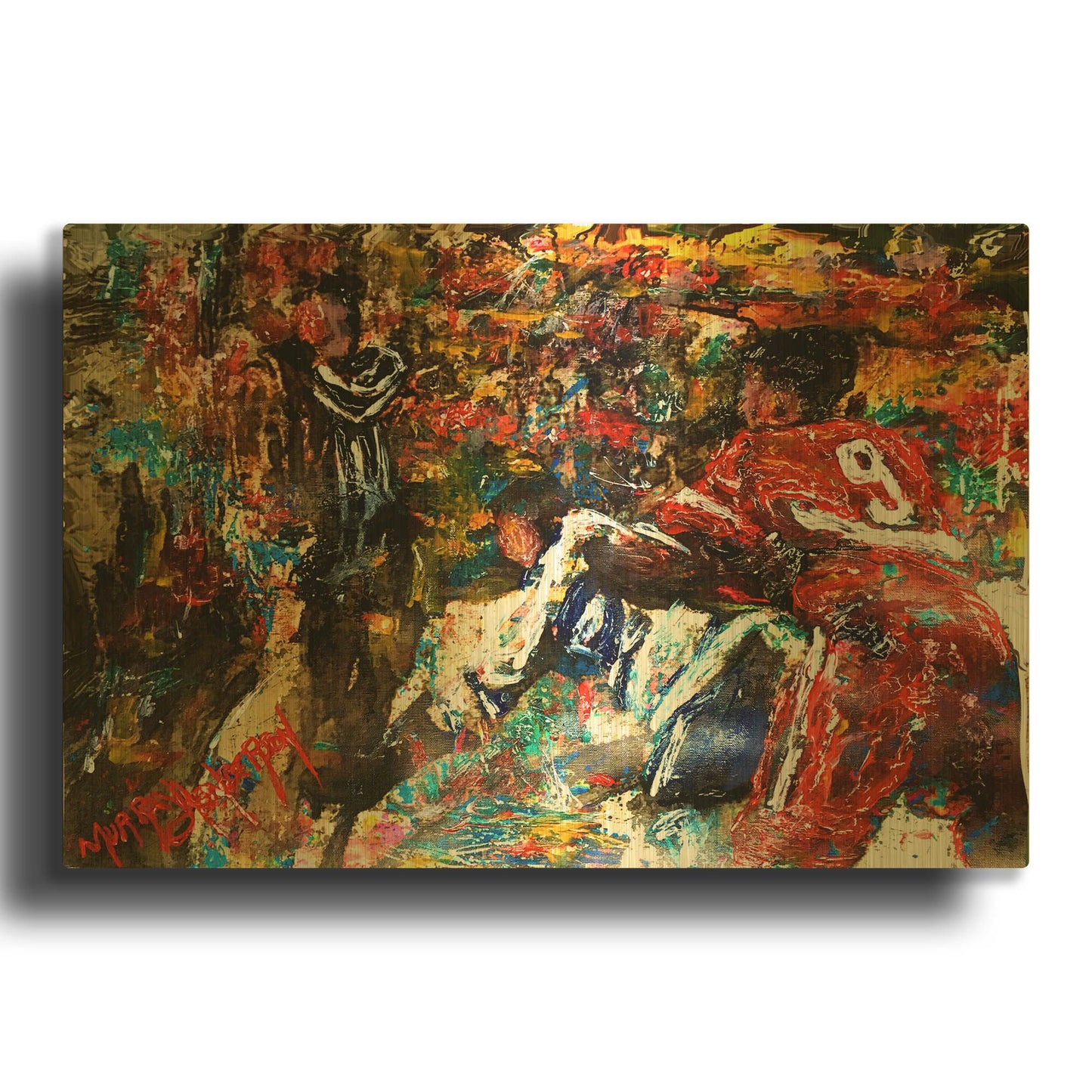 'Gordie' By Murray Henderson Fine Art Gold Metal Wall Art