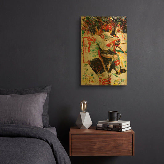 'The Goal 72 1' By Murray Henderson Fine Art Gold Metal Wall Art