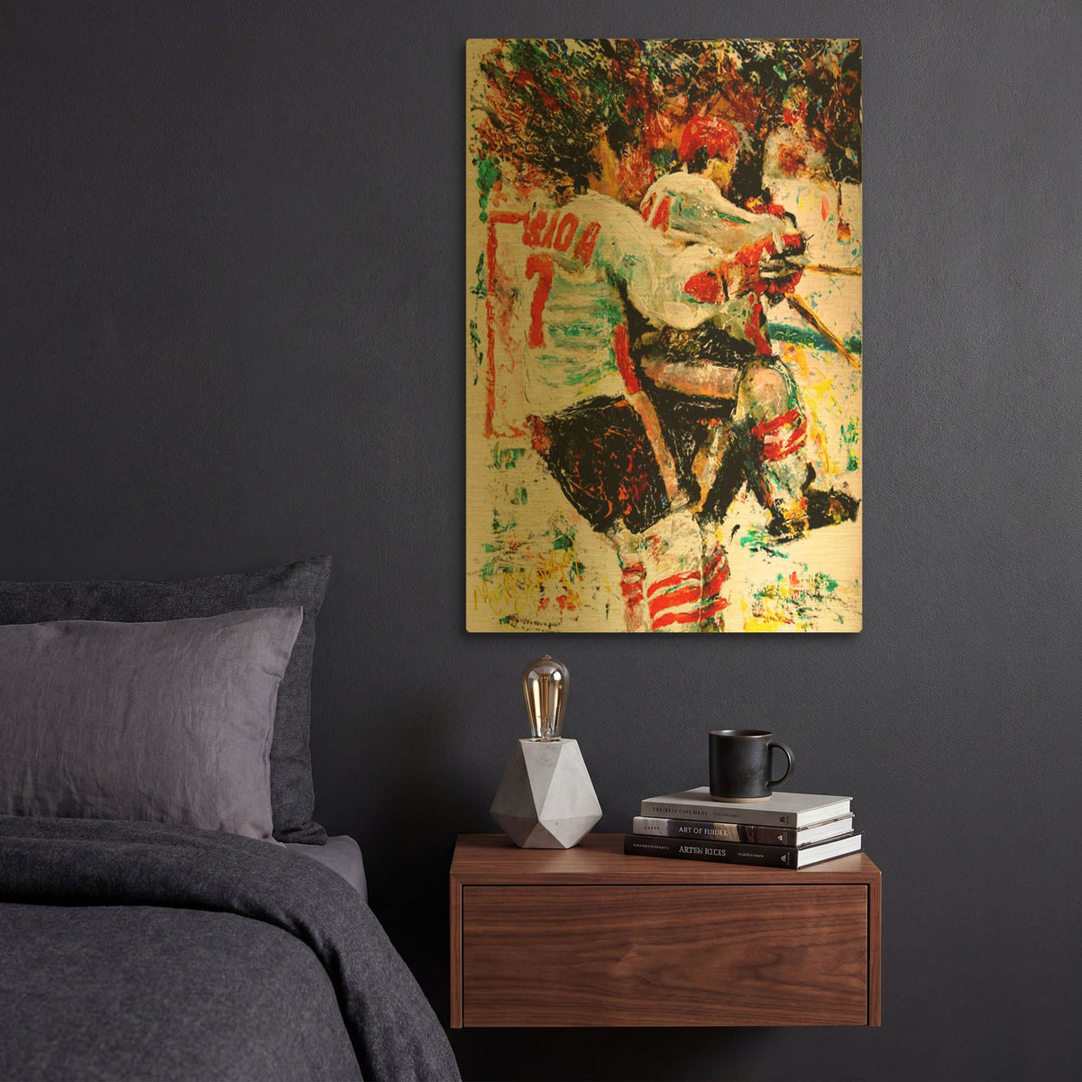 'The Goal 72 1' By Murray Henderson Fine Art Gold Metal Wall Art