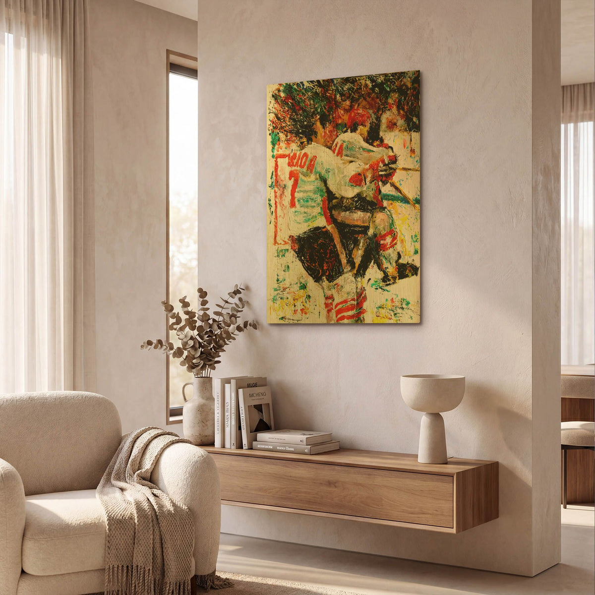 'The Goal 72 1' By Murray Henderson Fine Art Gold Metal Wall Art
