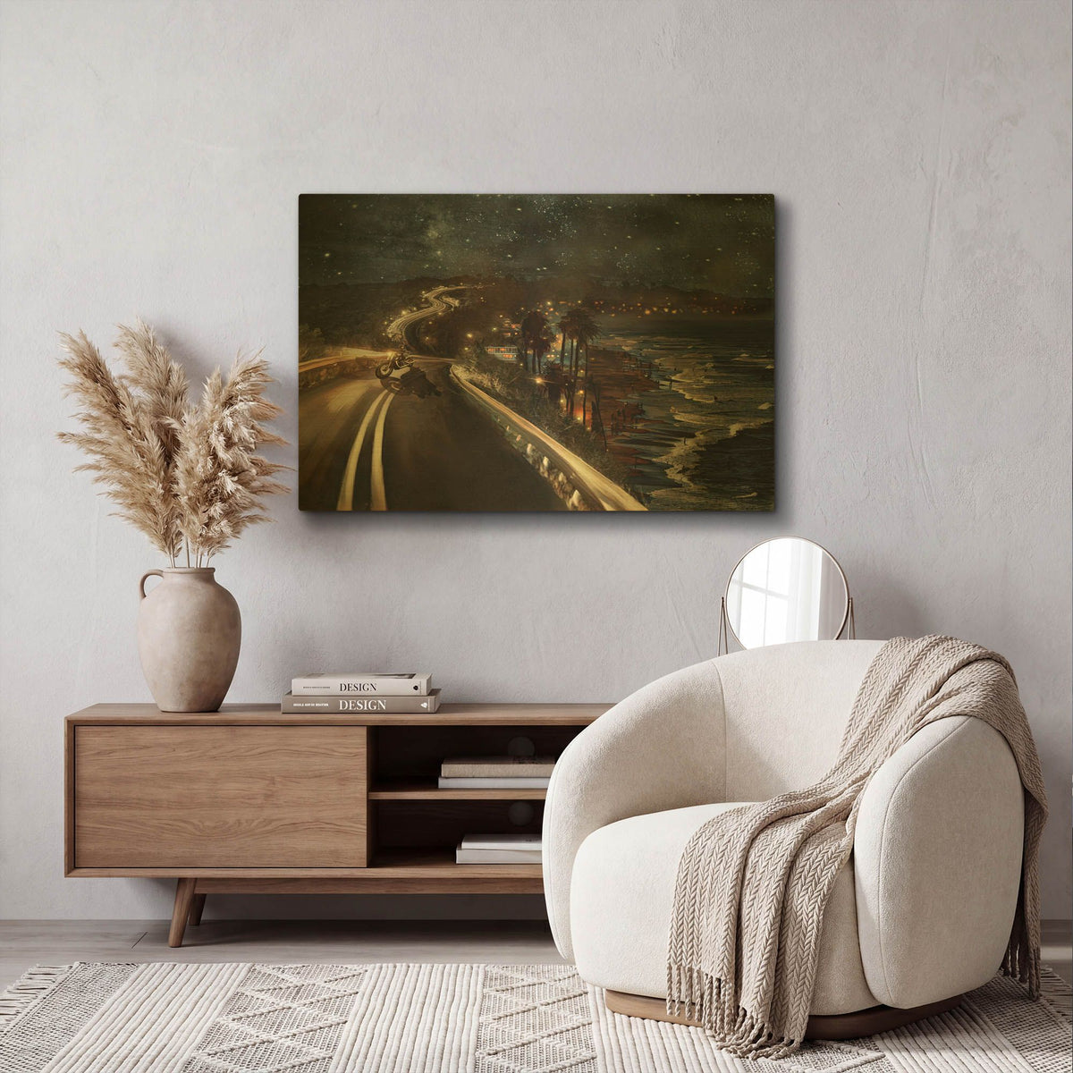 'Night Ride' By Murray Henderson Fine Art Gold Metal Wall Art