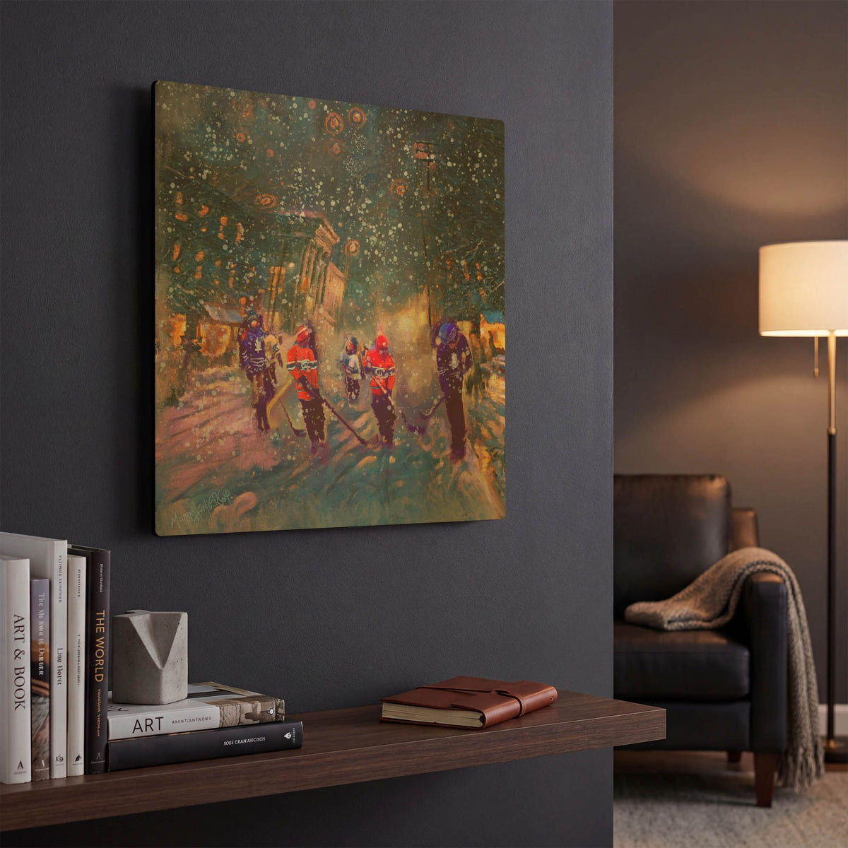 'Street Game' By Murray Henderson Fine Art Gold Metal Wall Art