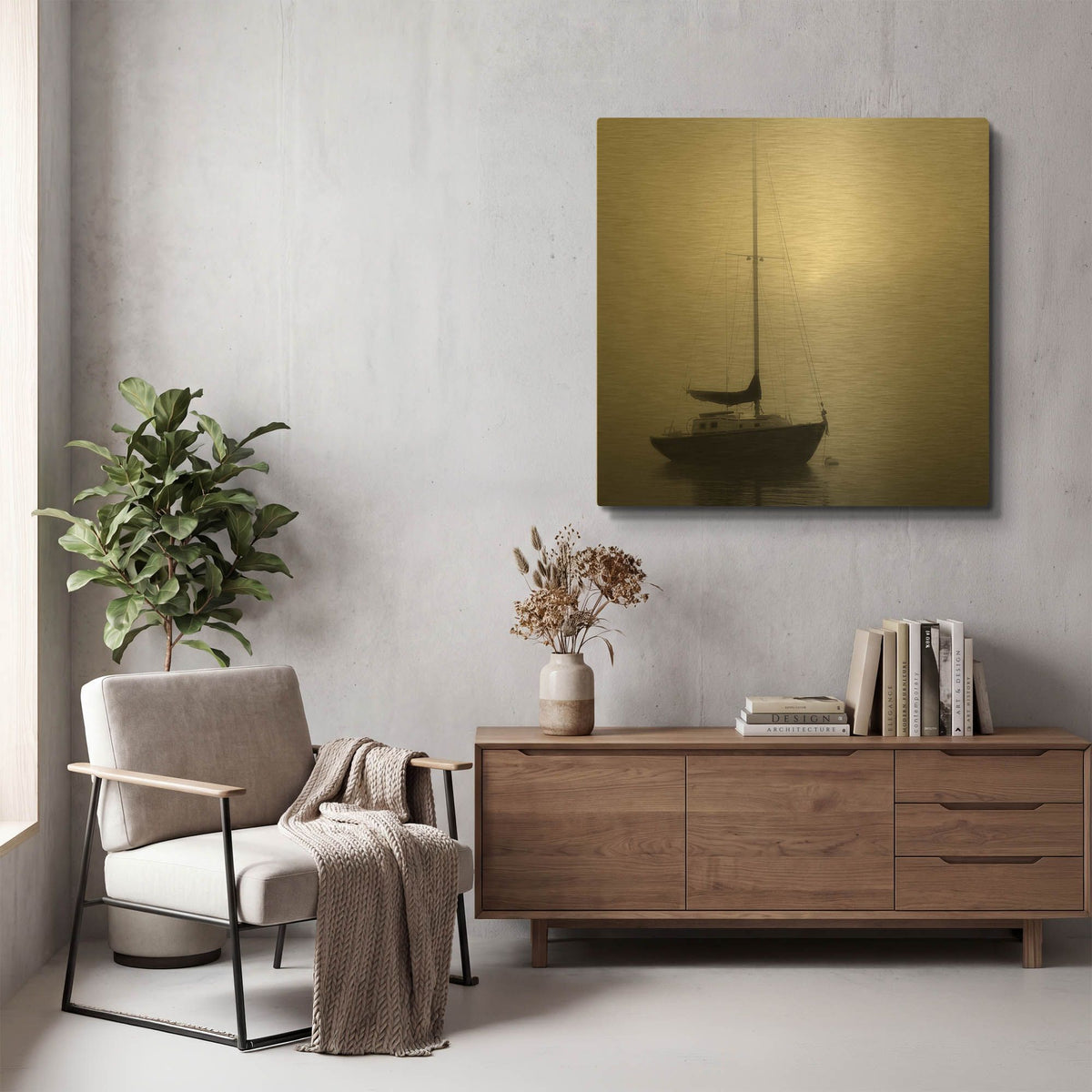 'Nautical II' By Nicholas Bell Photography Gold Metal Wall Art