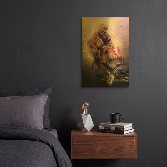 'Between The Teardrops' By Cameron Gray Gold Metal Wall Art
