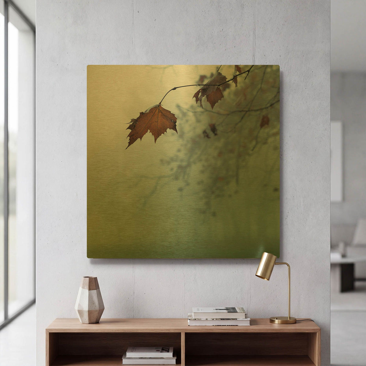 'November' By Nicholas Bell Photography Gold Metal Wall Art