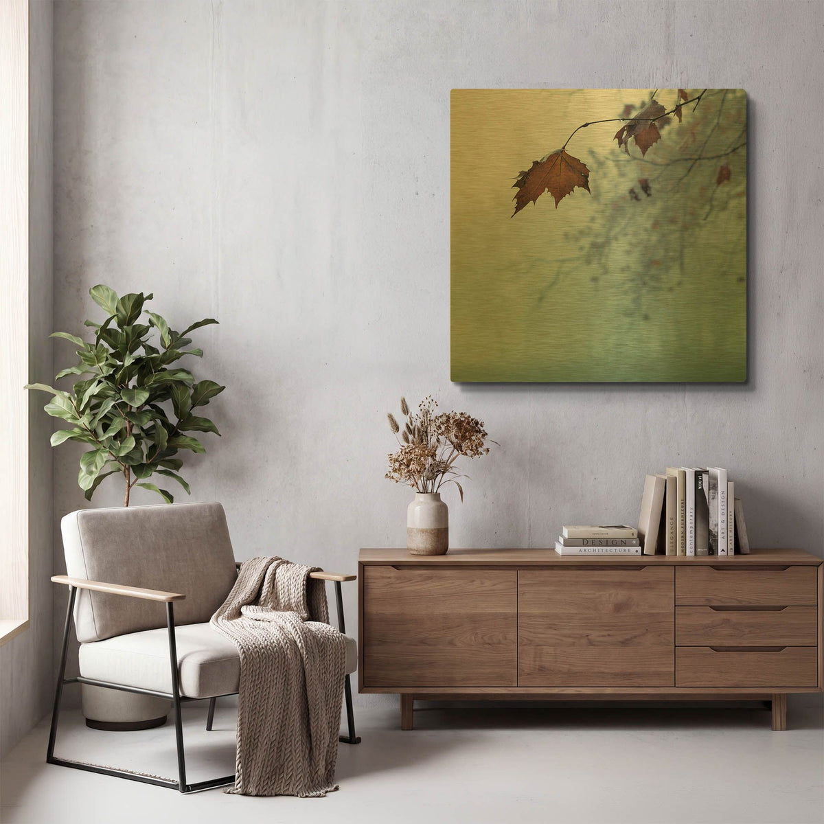 'November' By Nicholas Bell Photography Gold Metal Wall Art