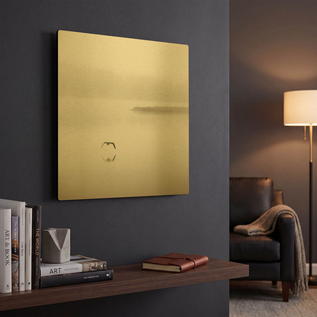 'Silence' By Nicholas Bell Photography Gold Metal Wall Art