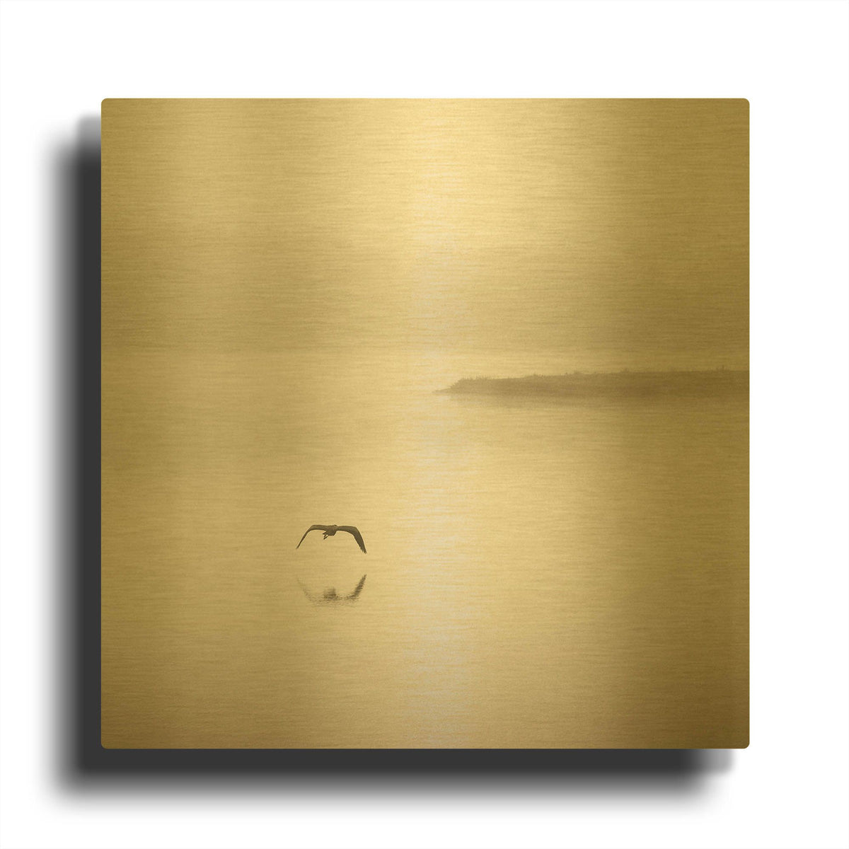 'Silence' By Nicholas Bell Photography Gold Metal Wall Art