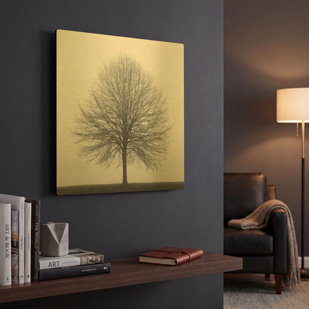 'Winter Trio I' By Nicholas Bell Photography Gold Metal Wall Art