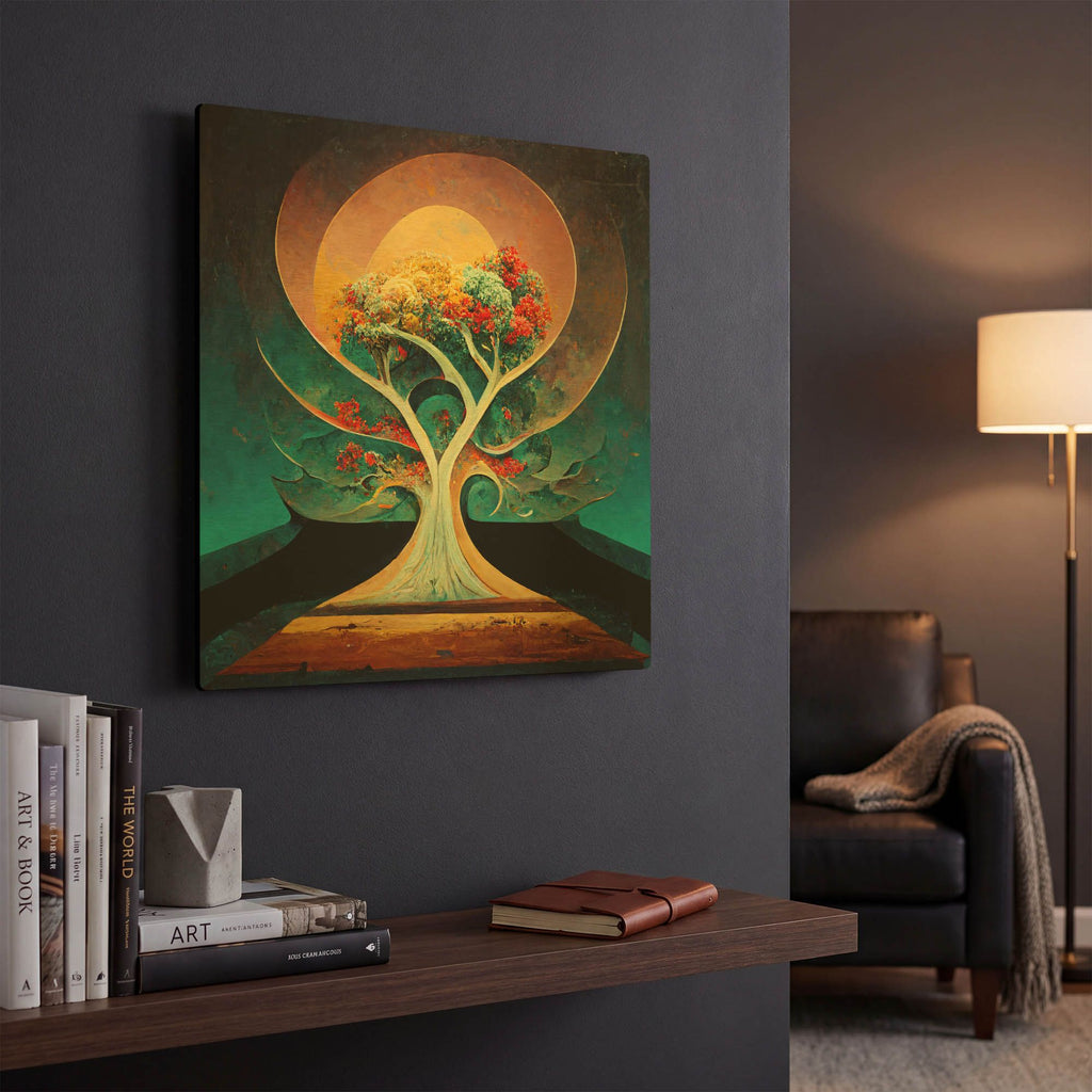 'Tree Of Life 1' By Ray Heere Gold Metal Wall Art