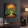 'Tree Of Life 1' By Ray Heere Gold Metal Wall Art