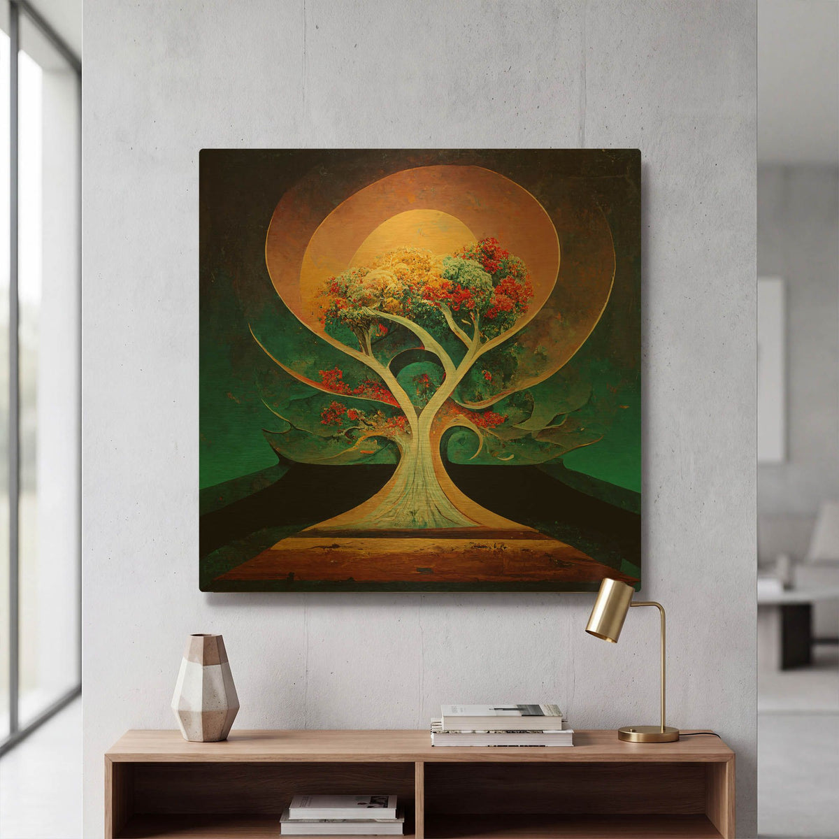 'Tree Of Life 1' By Ray Heere Gold Metal Wall Art