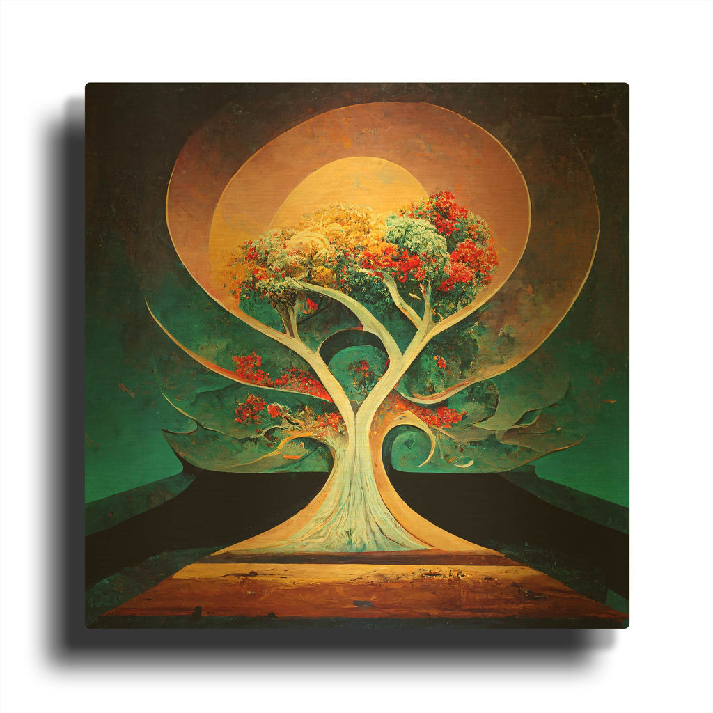 'Tree Of Life 1' By Ray Heere Gold Metal Wall Art