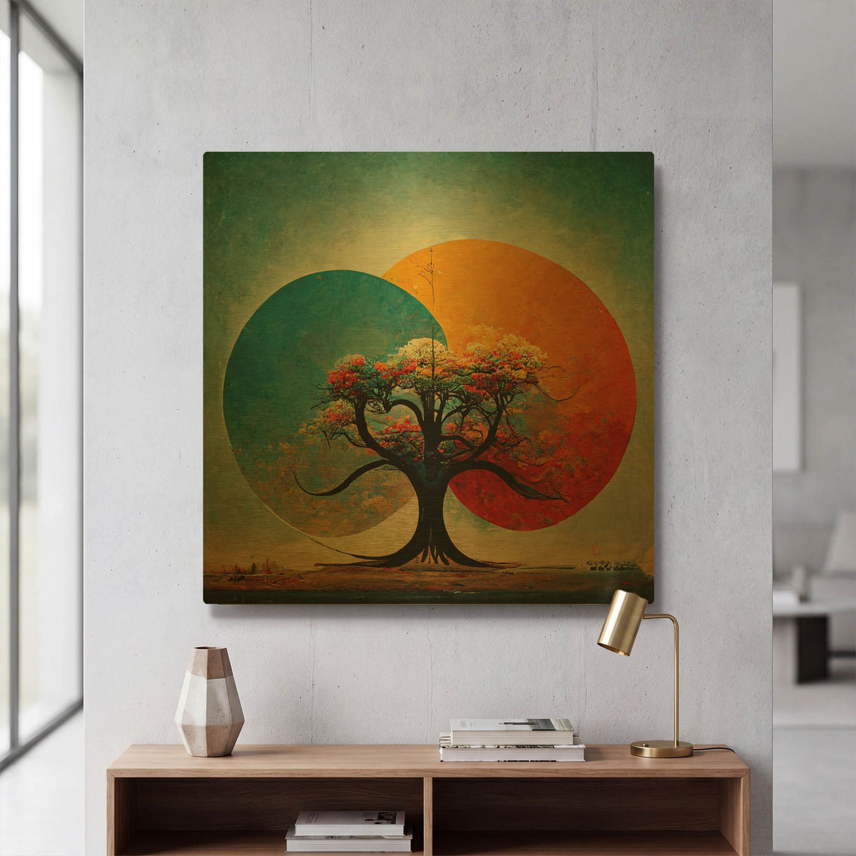 'Tree Of Life 2' By Ray Heere Gold Metal Wall Art