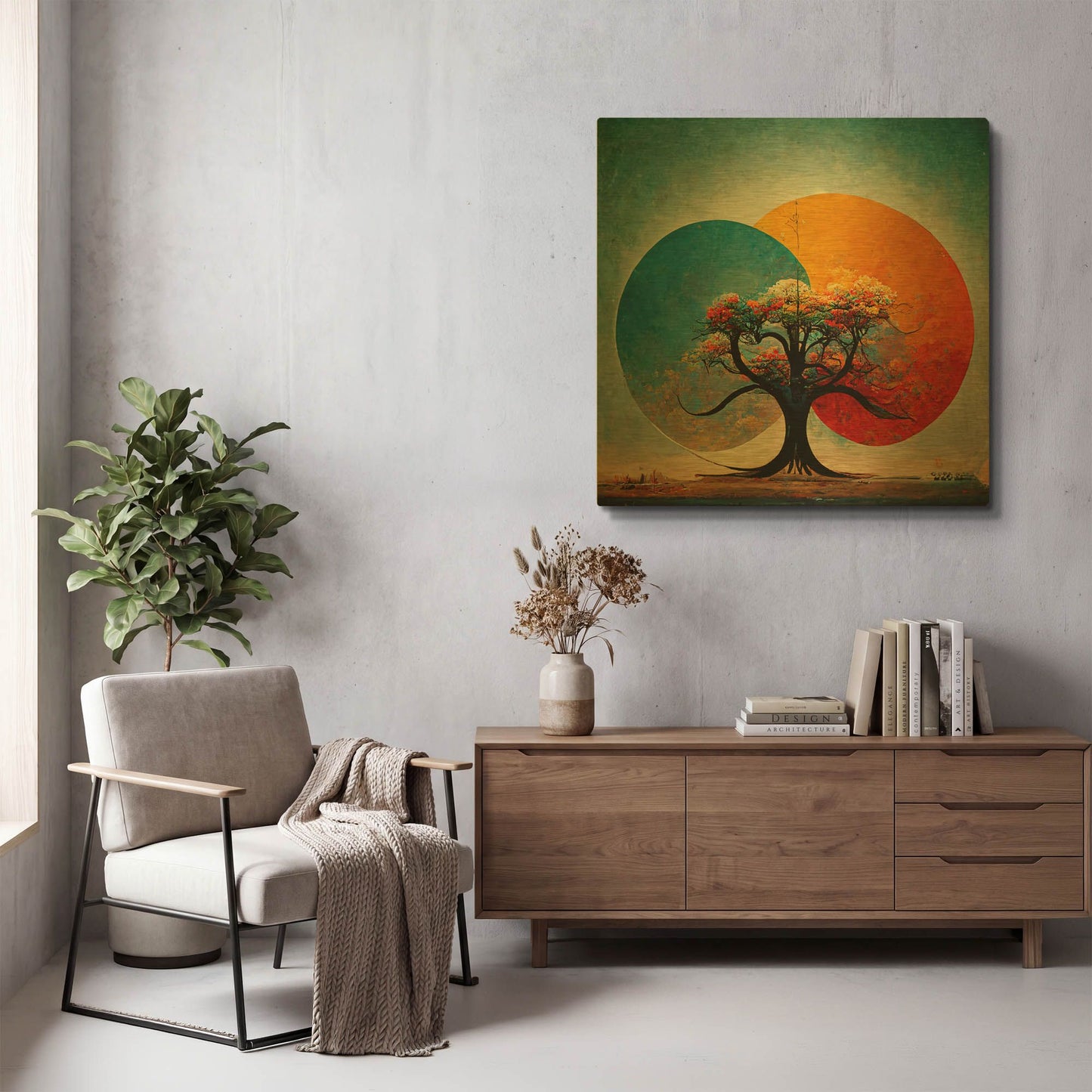 'Tree Of Life 2' By Ray Heere Gold Metal Wall Art
