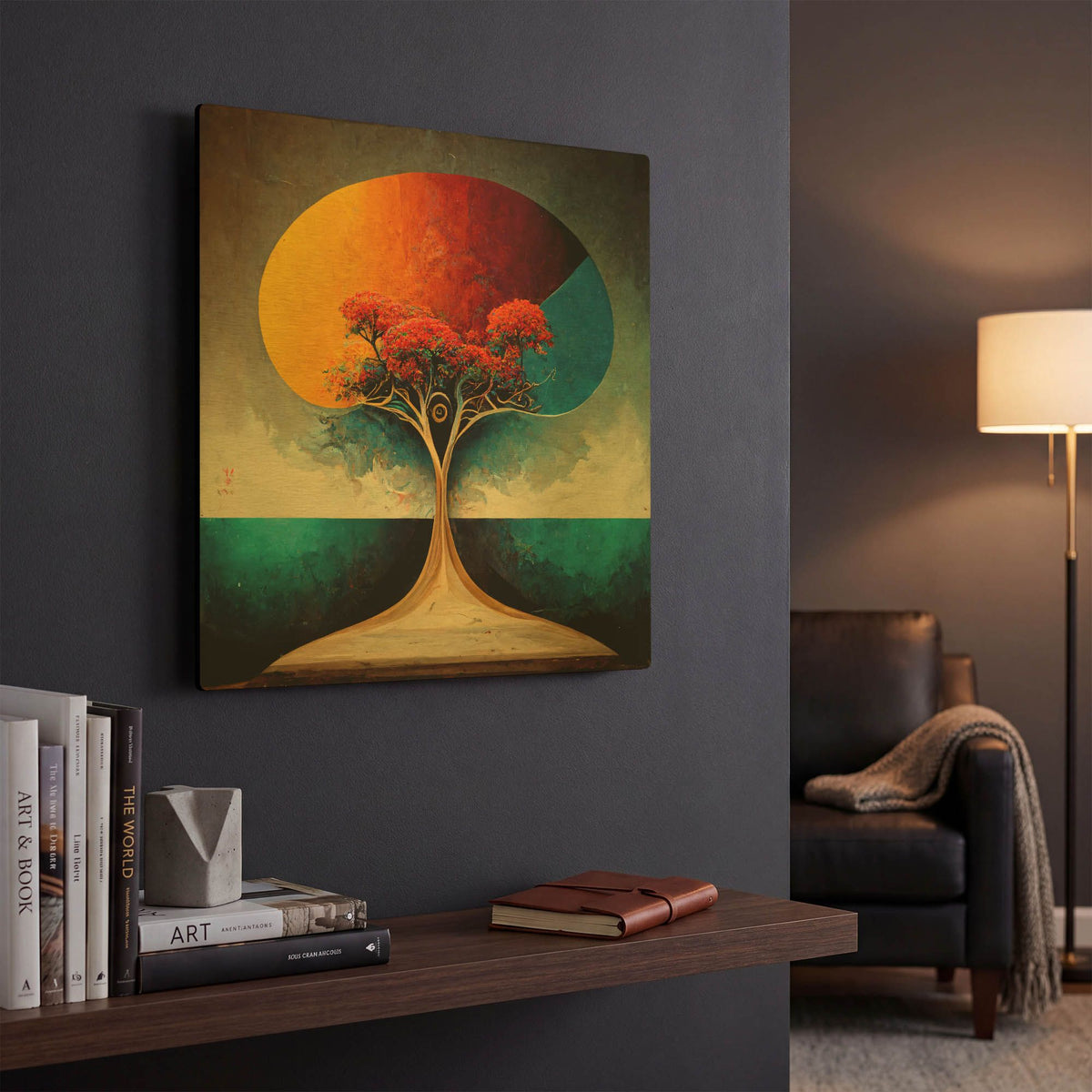 'Tree Of Life 4' By Ray Heere Gold Metal Wall Art