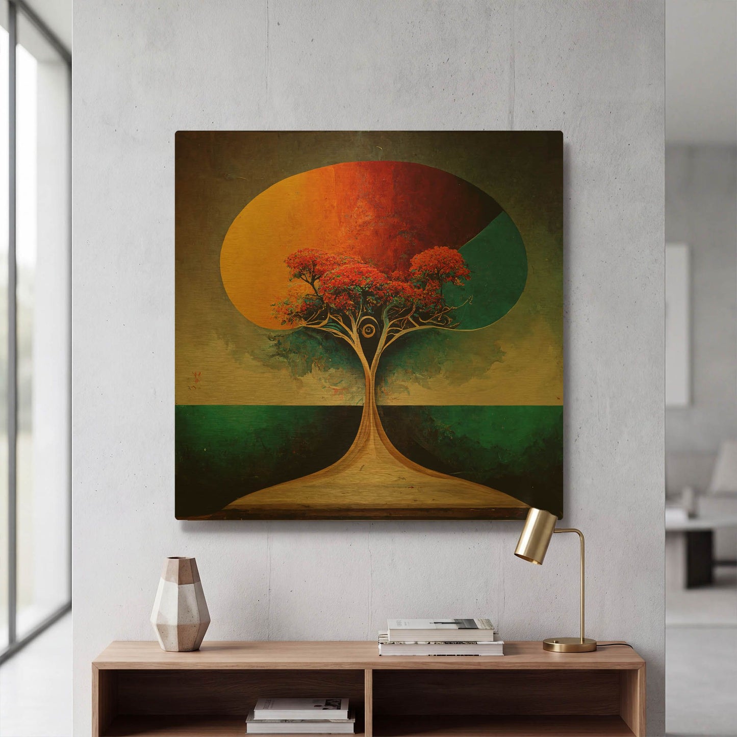 'Tree Of Life 4' By Ray Heere Gold Metal Wall Art