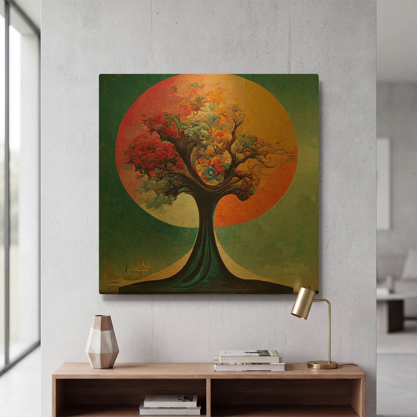 'Tree Of Life 5' By Ray Heere Gold Metal Wall Art