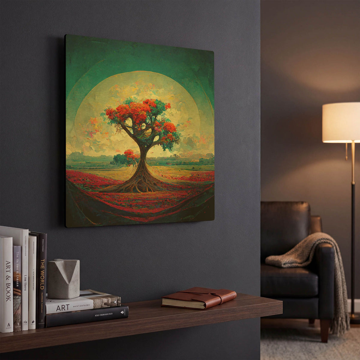 'Tree Of Life 6' By Ray Heere Gold Metal Wall Art