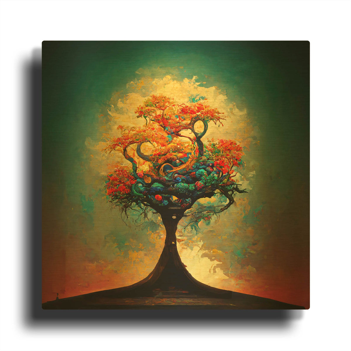 'Tree Of Life 7' By Ray Heere Gold Metal Wall Art