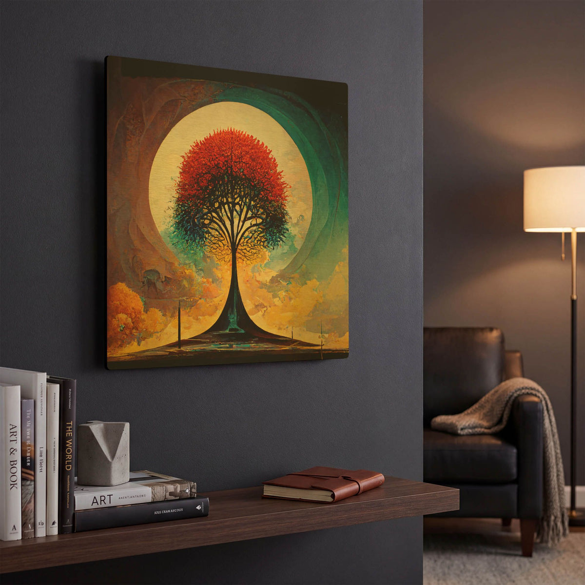 'Tree Of Life 11' By Ray Heere Gold Metal Wall Art