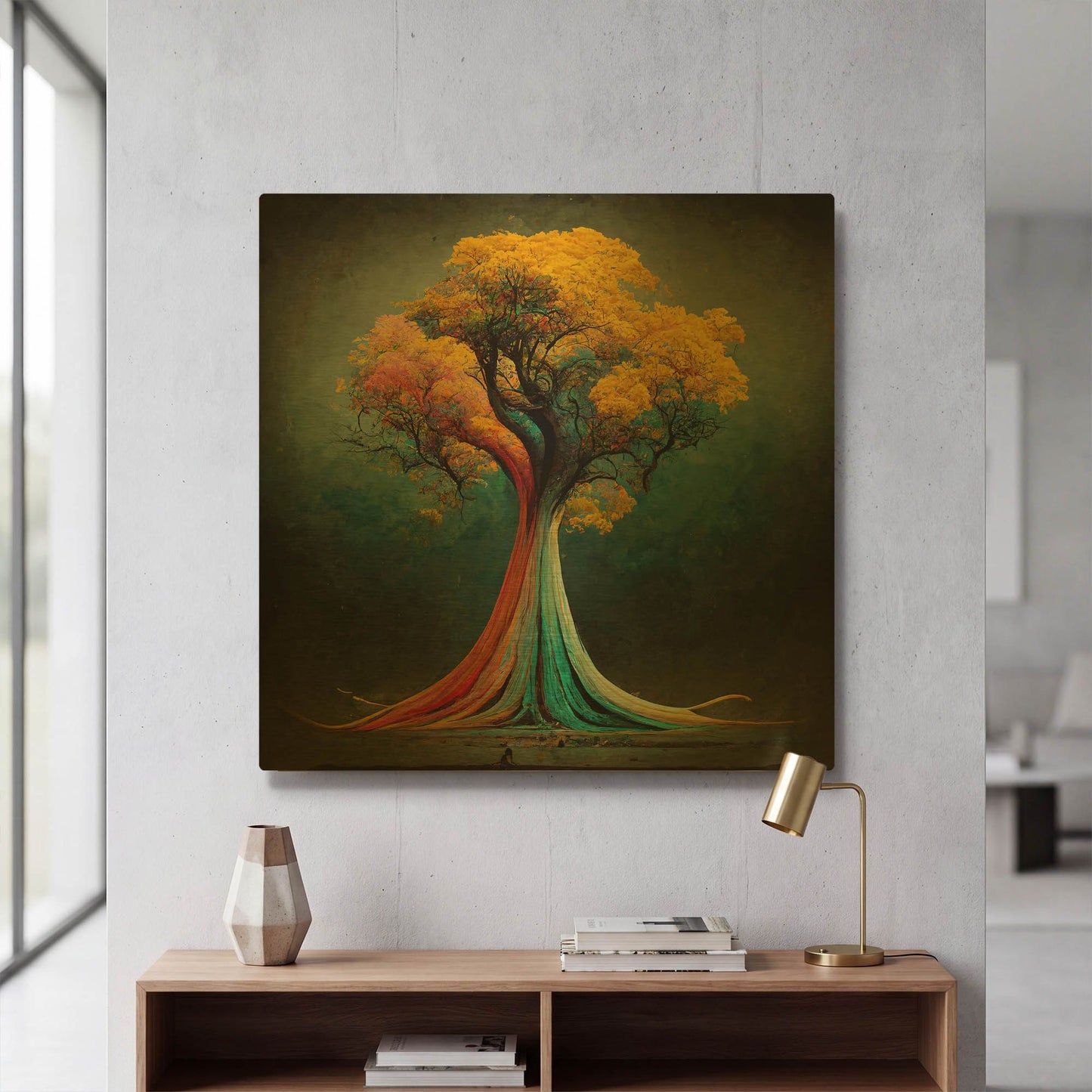'Tree Of Life 13' By Ray Heere Gold Metal Wall Art