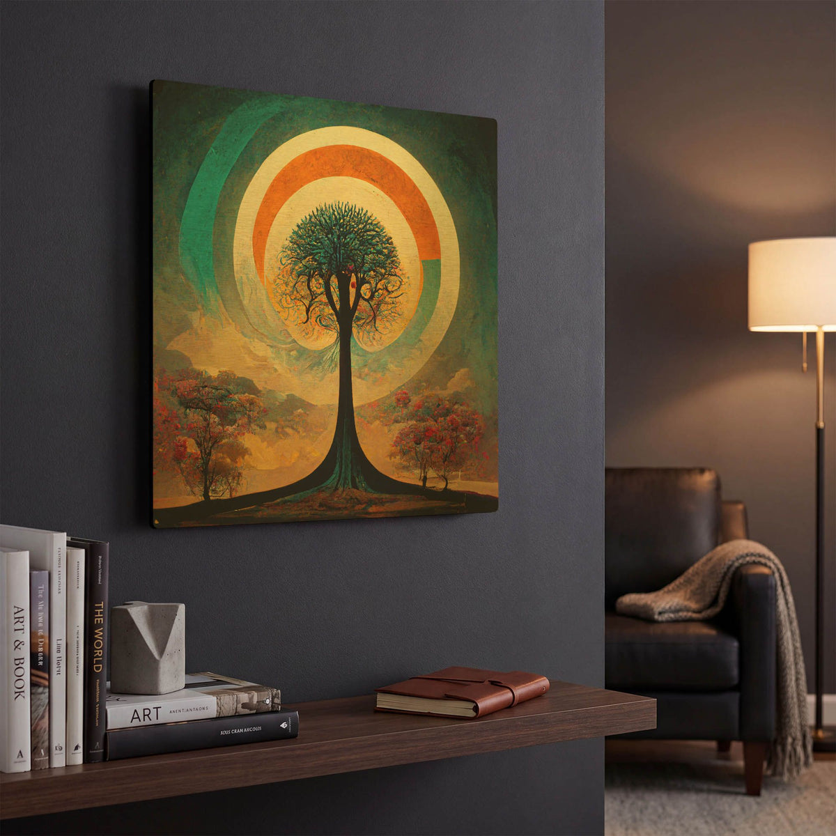 'Tree Of Life 15' By Ray Heere Gold Metal Wall Art